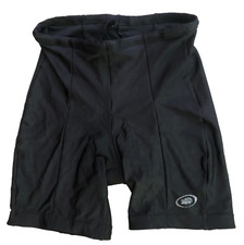 Performance Gel Padded Bicycle Cycling Shorts Mens L Black Bike USA Made