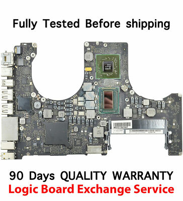 Exchange Logic Board MacBook Pro 15'' A1286 i7 2.4 GHz 820-2915-A 820-2915-B 2011