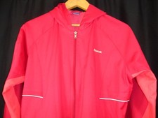 Reebok Women's L Pink Full Zip Long Sleeve Hoodie Track Jacket
