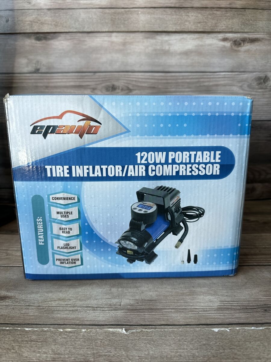 EPAUTO 12V DC Portable Air Compressor Pump, Digital Tire Inflator EPAUTO 12V DC Portable Air Compressor Pump, Digital Tire Inflator