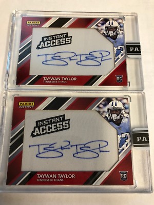 2017 Panini Instant Access Taywan Taylor RC Autograph Jersey Patch SP #/10