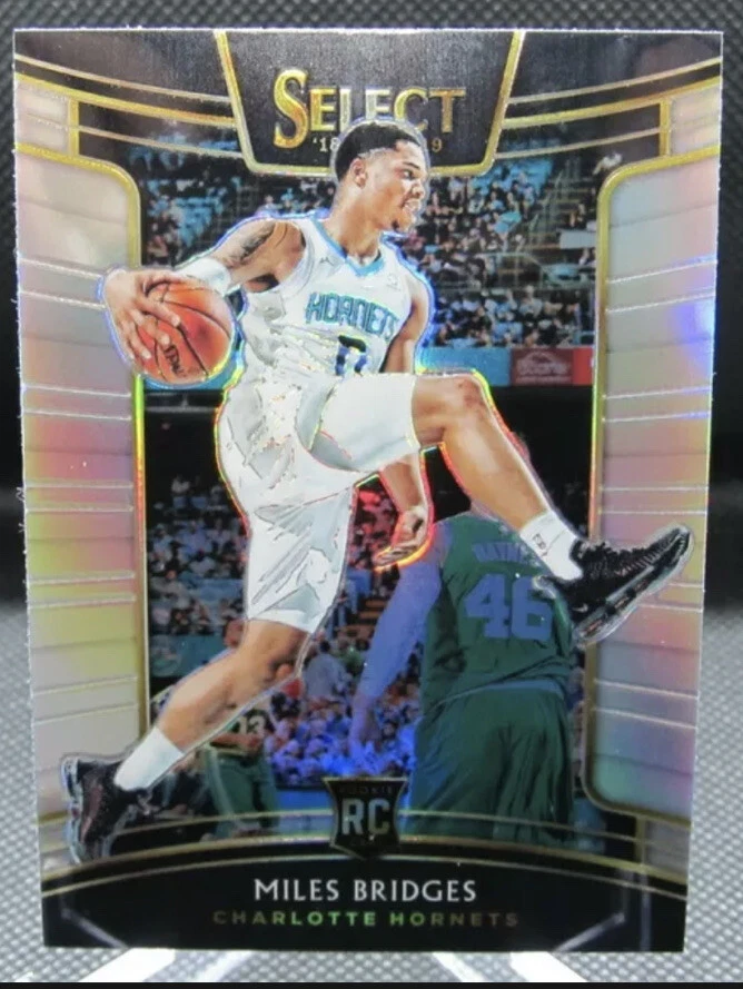 2018-19 Panini Select MILES BRIDGES Silver Prizm Concourse RC #17 Hornets Rookie - Image 4 of 4