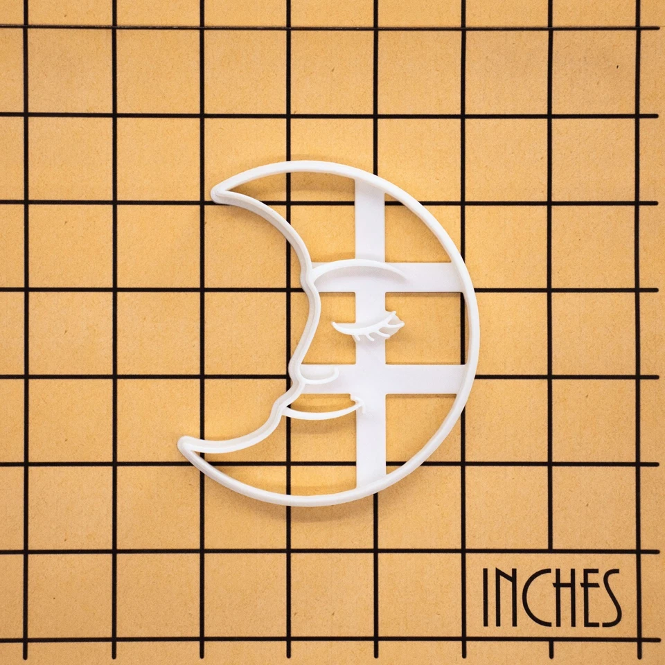 Cortador de galletas Luna Celestial - astrología media luna observación de estrellas fiesta de pijamas cósmica Foto 4 de 4