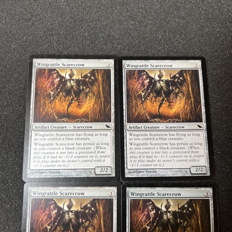 Wingrattle Scarecrow Magic The Gathering Mtg Artifact Shadowmoor Card 4 - Image 2 of 4