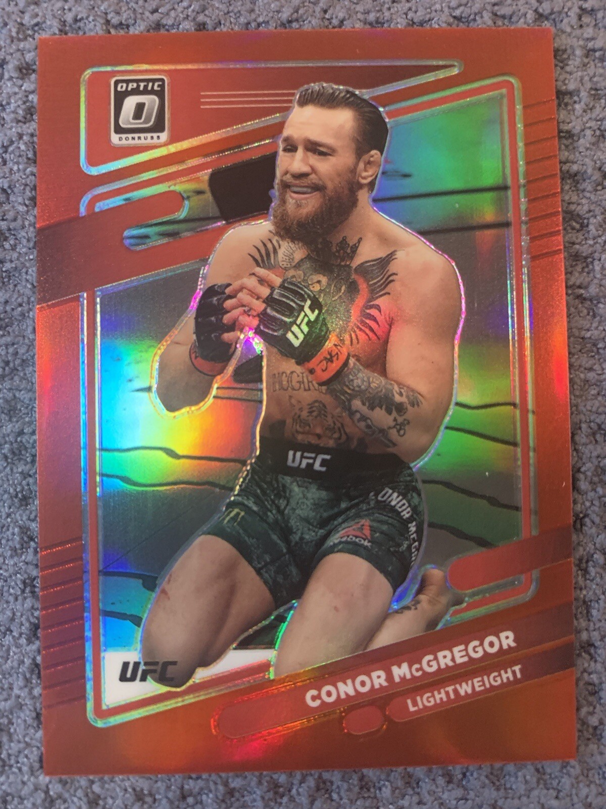 2022 Donruss Optic UFC CONOR MCGREGOR 76/199  Red Prizm #75
