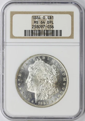 1884-O $1 Morgan Silver Dollar NGC MS64 DPL