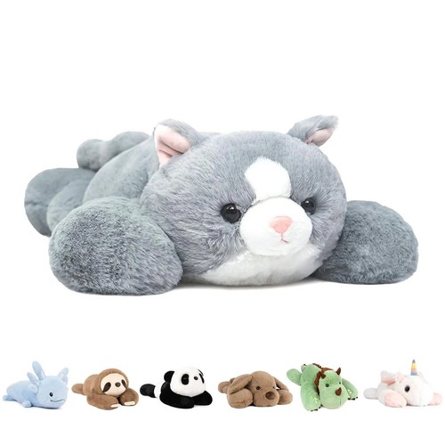Niuniu Daddy 20 Zoll gewichtete Stofftiere für Erwachsene Kinder großes Plüschtier Kissen - Bild 34 von 38