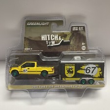 Greenlight Hitch  Tow 2015 Ford F-150  Enclosed Car Trailer Series 9 Chase L28