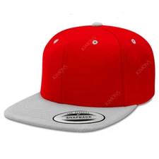Snapback Hat Flat Baseball Cap Trucker Solid Plain Blank Men Hip Hop Army CS 001