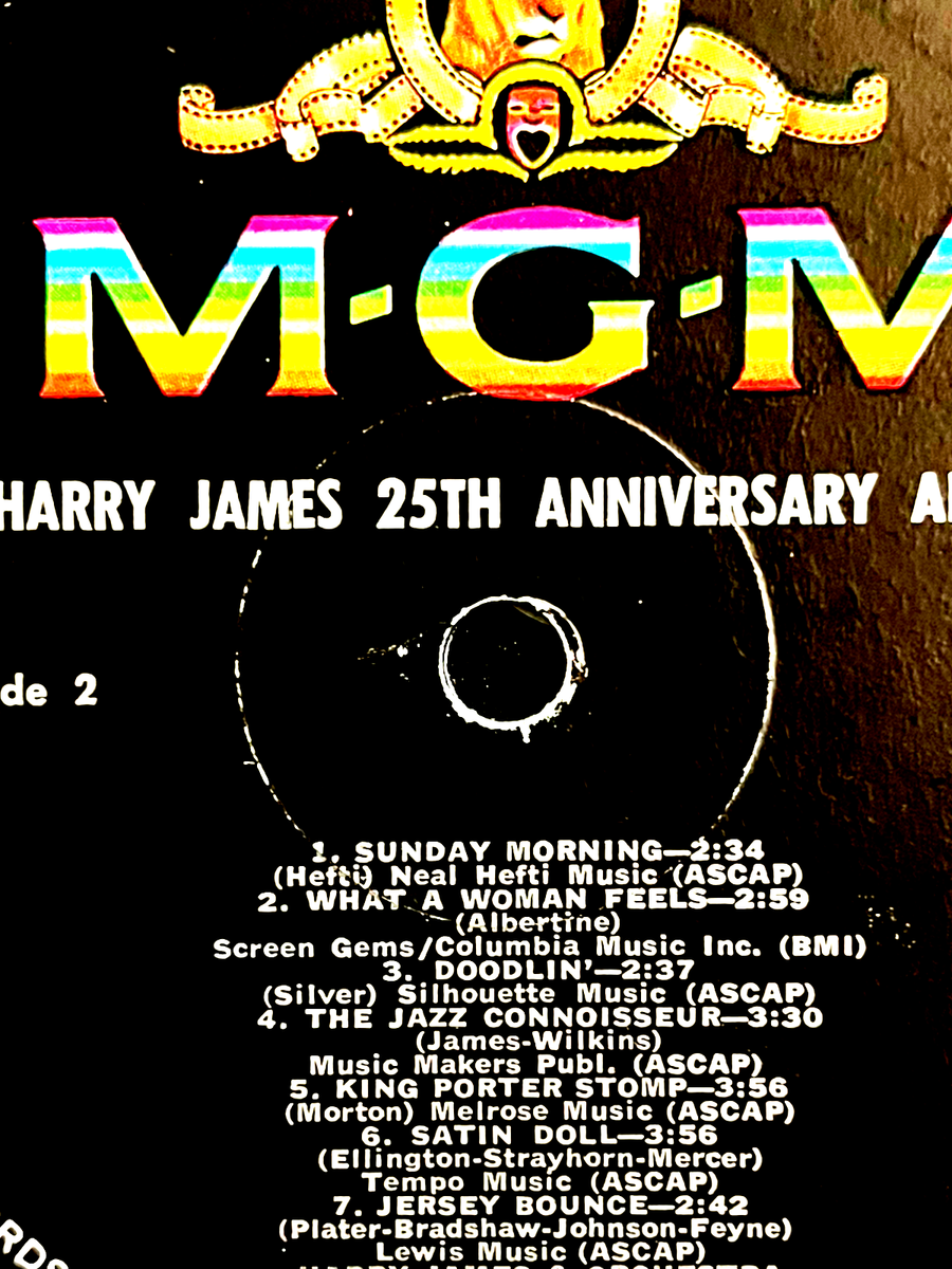 Harry James - Twenty-Fifth Anniversary Album - MGM Records E-SE