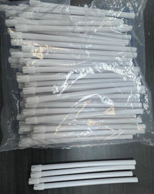 1000 (10 Bags) White Body Dental Saliva Ejectors Ejector Disposable Suction Tips