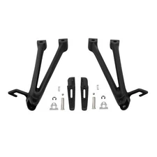 Passenger Footrests Footpegs Bracket Fit For SUZUKI GSXR600 GSXR750 2006-2007 07