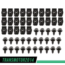 Fender Bolts & U Nuts 5/16-18 x 7/8" x 3/4" Washer 1/2" Hex Head Kit Body Black