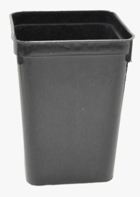 Vierkant-Containertöpfe 7x7x10 cm, schwarz/anthrazit, 50 Stück