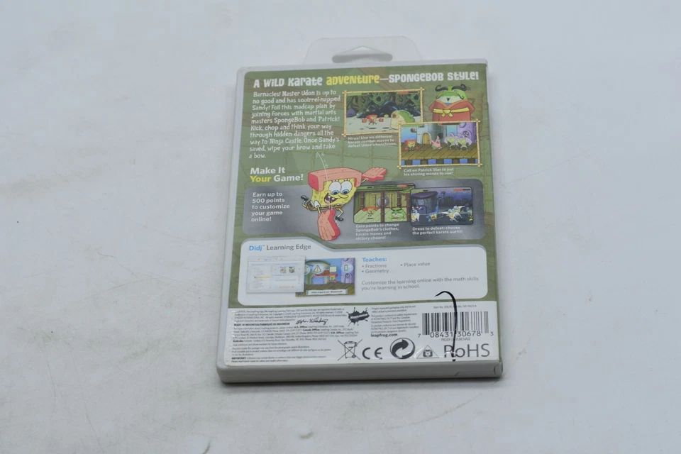 didj LEAP FROG  SpongeBob "Fists Of Foam" MATH 6-9 yrs 1st-3rd grd -FREE SHIP - Image 2 of 3