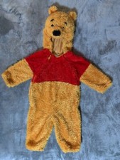 Disney Store WINNIE THE POOH Plush Fuzzy Halloween Costume 18 Months