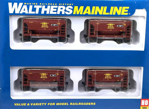 COCHE DE MINERAL DE TACONITA HO WALTHERS MAINLINE 910-58069 PAQUETE DE 4 DULUTH MISSABE Y GAMA DE HIERRO | Zustand: New
