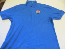 Mens port authority blue button up shirt sz xl