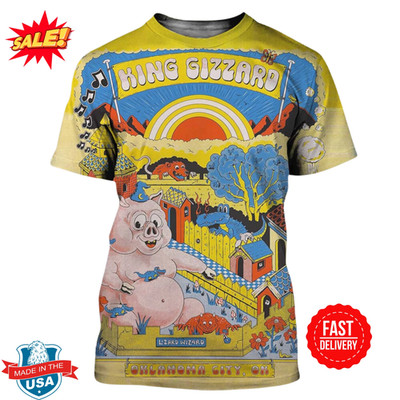King Gizzard And The Lizard Wizard Show In Oklahoma City T Shirt Full Size S-5XL