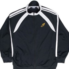 VINTAGE NIKE WINGED FOOT BLACK TRACKSUIT JACKET 2000S SIZE LARGE