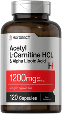 Acetyl L Carnitine HCL  Alpha Lipoic Acid 1200Mg  120 Capsules  ALC ALA Co...