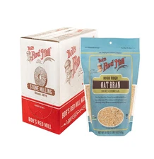 Bob's Red Mill Oat Bran, 18oz (Pack of 4) - Non GMO, Vegan, Kosher