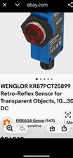 wenglor KR87PCT2S899 Retro-Reflex Sensor DC D...