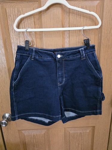 Judy Blue Shorts Womens 1XL Blue Denim Utility Carpenter Slash Pocket Casual
