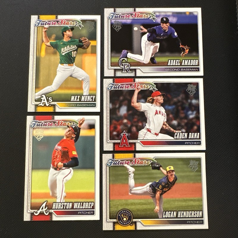 2026 Topps Series 2 Future Stars Lot Of 5 Cards - NO Dupes
