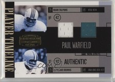 2006 Donruss Gridiron Gear Player Timeline Combos Jerseys 8/50 Paul Warfield h9z