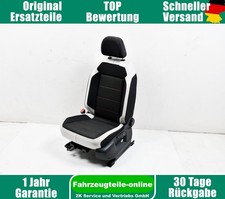 Sitz vorn links Schwarz Weiß Stoff Kunstleder VW T-Roc A11 2GA881375B