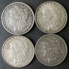 1881 O, 1882, 1885, and 1886 O $1 Morgan Silver Dollars