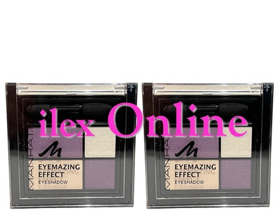 2 x MANHATTAN EYEMAZING EFFECT LIDSCHATTEN - #FALLING FOR PURPLE 65H - LANG GETRAGEN