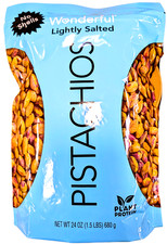 Wonderful Lightly Salted Pistachios No Shells 24 Oz EXP 10/2026
