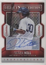 2014 Elite Extra Edition Inspirations Die-Cut Signatures Derek Hill Auto i6j