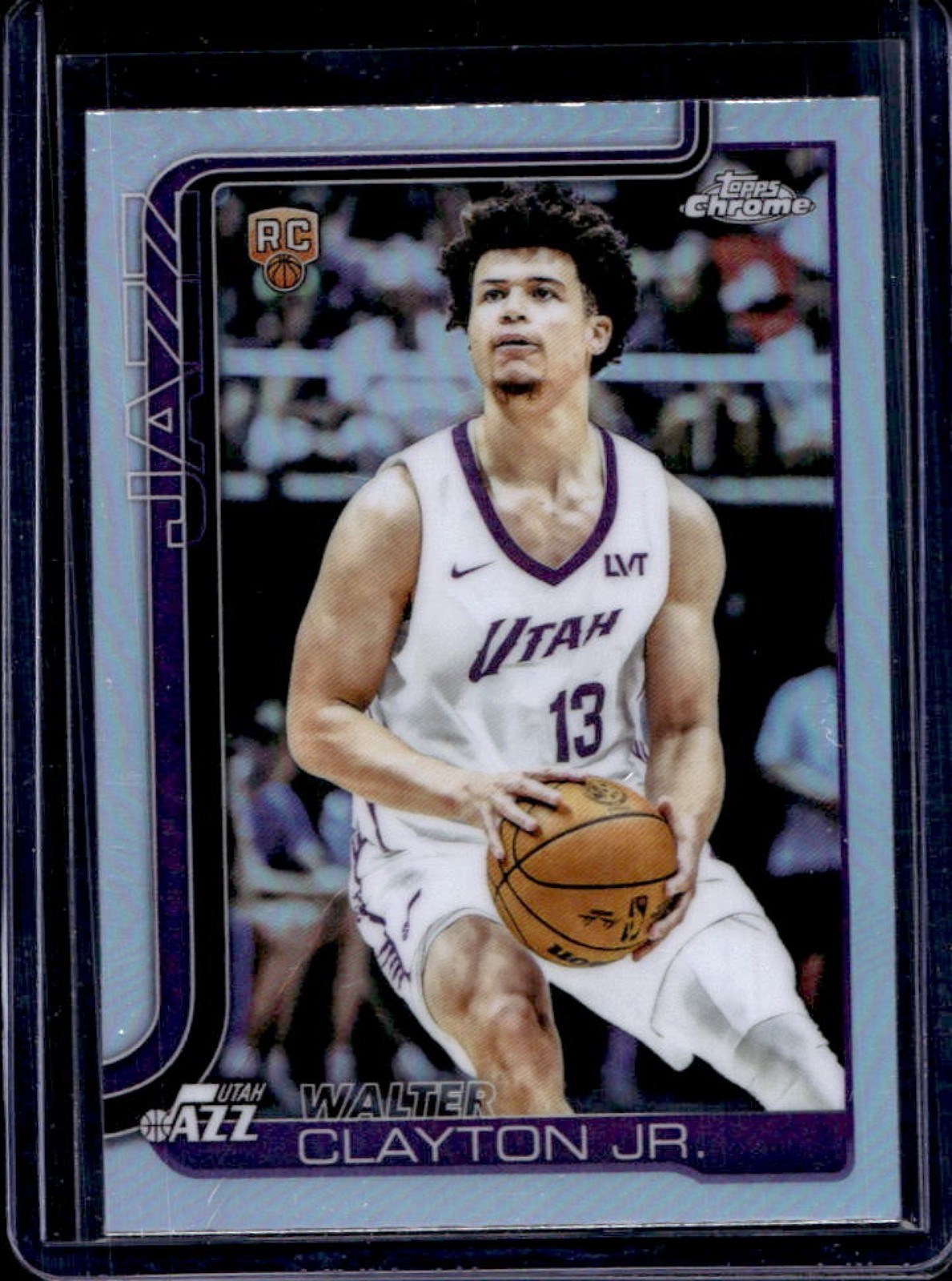 2025-26 Topps Chrome Walter Clayton Jr. RC Refractor Rookie #268 Jazz