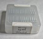 30 X 1 GRAM Geiger Edelmetalle .999 Fine Silver Bars in Sealed Original Mint Box