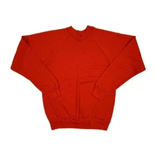 Vintage 80s Single Stitch Sweatshirt Sun Sportswear Size Large Red Crewneck New