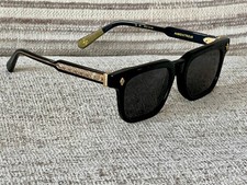 Chrome Hearts Ambidixtrous Black Gold Acetate Sunglasses