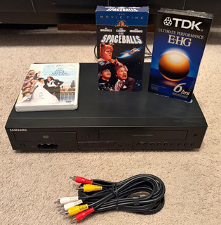 NEW Samsung DVD V9800 DVD VCR Combo Player 1080p HDMI 4 Head Hi Fi TESTED LOT!!!