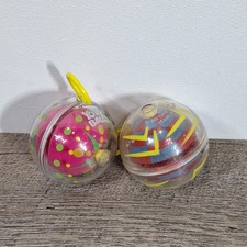 Lot Of 2 Vintage 2003 YOYO Ball Big Time Toys LLC Pink Yellow Green