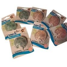 Babyking Silicone Pacifier LOT of 6! 0 Months BPA Free Blue and Pink
