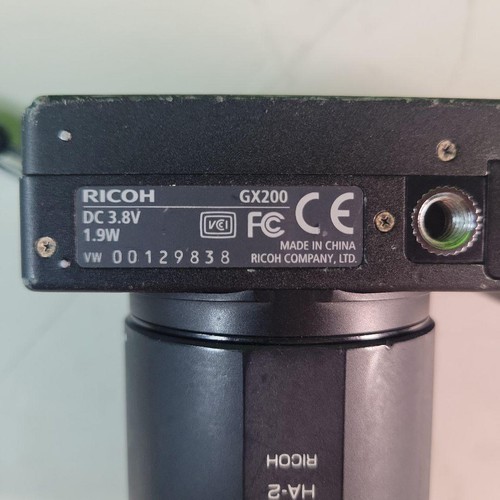 Ricoh GX200 Compact Digital Camera 12.1MP Used Color Black w/lens tested - Picture 10 of 14