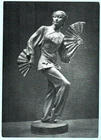 E.Yanson-Manizer Russian postcard sculpture GALINA ULANOVA in ballet RED POPPY