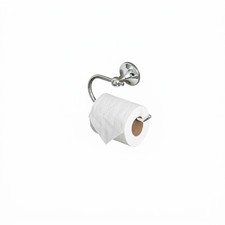 Modern Euro Toilet Paper Holder Polished Chrome Wall Mounted Bathroom Accessory