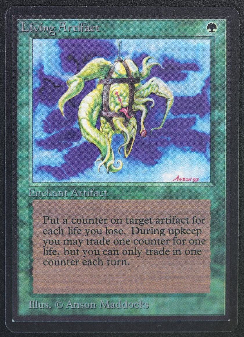 Living Artifact Beta MTG Card Magic: the Gathering 1993
