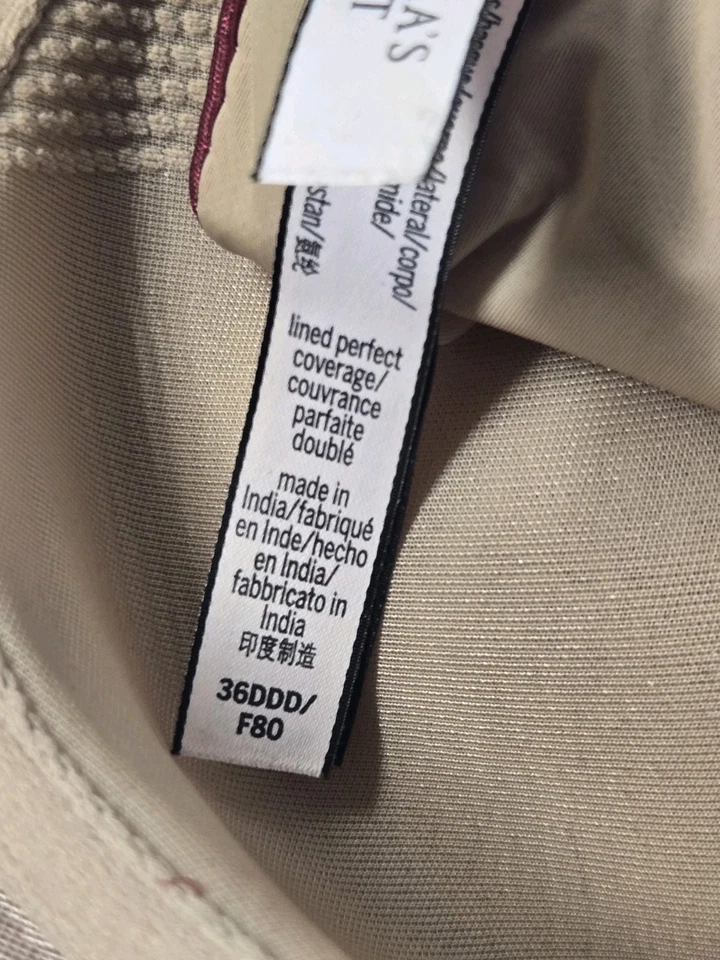 VICTORIA'S SECRET LINED PERFECT COVERAGE UNDERWIRE BRA SIZE 36DDD - Image 4 of 4