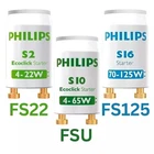 2 x STARTERS S2 4-22W/S10 4-65W/S16 70-125W  FOR FLUORESCENT TUBE PHILIPS/OSRAM