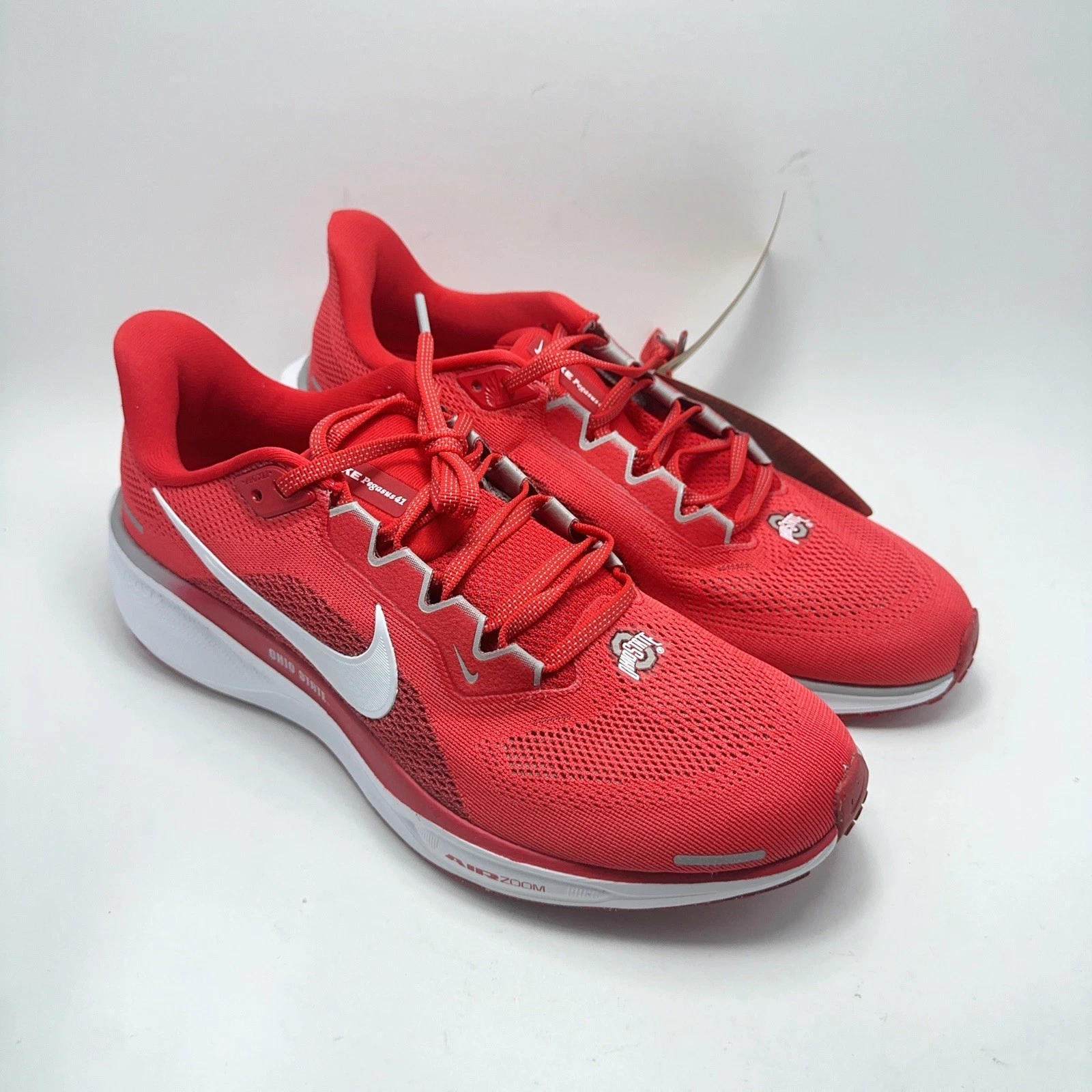 Nike Pegasus 41 Ohio State Buckeye Shoes Mens Size 9.5 FZ5135-600 Red