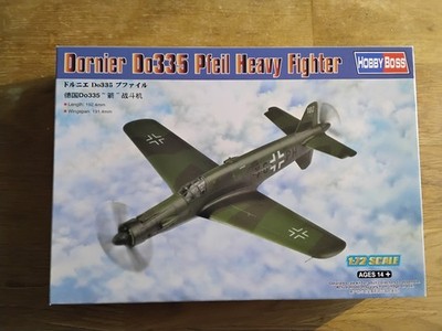 HobbyBoss Dornier DO335 Pfeil Heavy Fighter Model Airplane Kit, 1:72 Scale, New